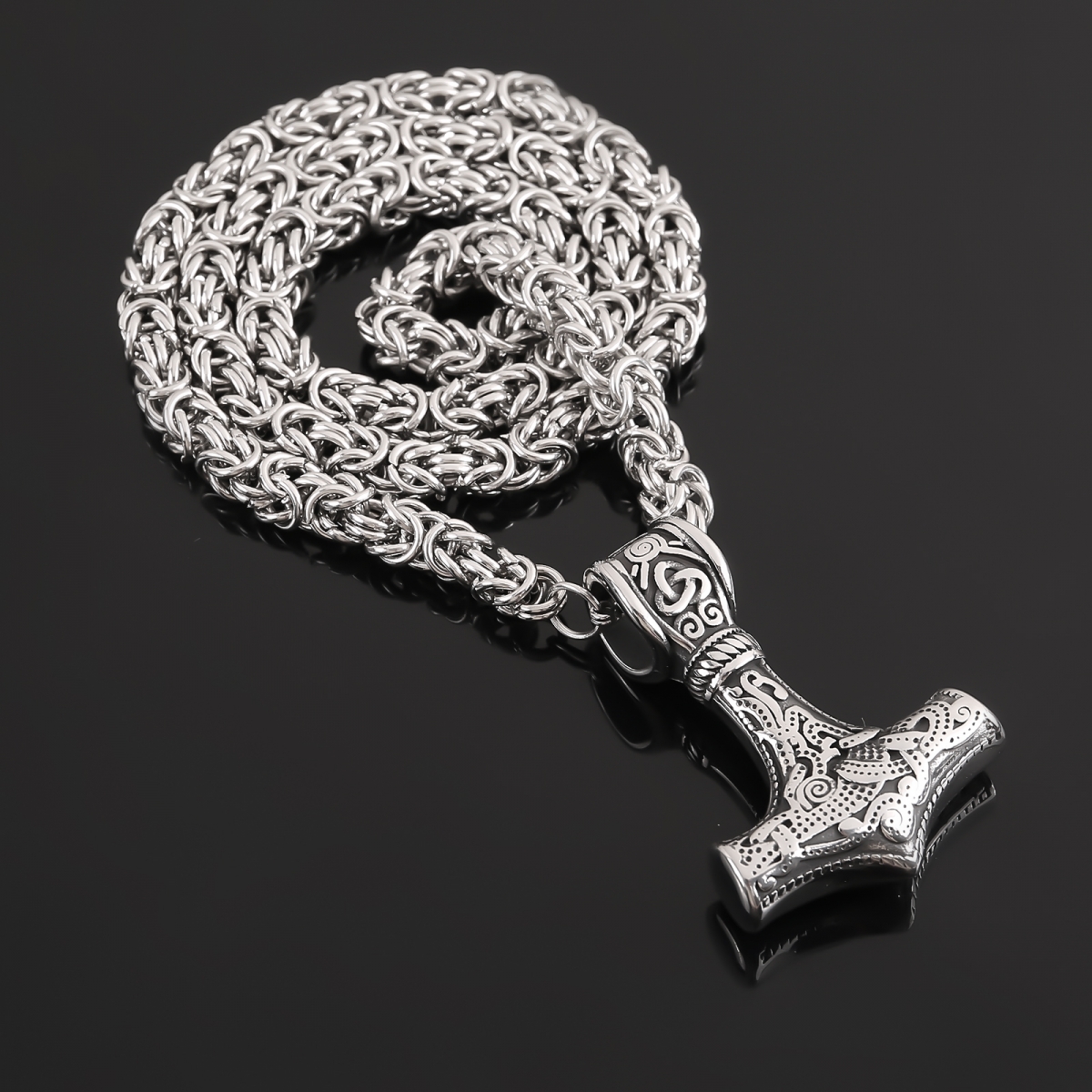 Giant Mjolnir Necklace US$8/PC-NORSECOLLECTION- Viking Jewelry,Viking Necklace,Viking Bracelet,Viking Rings,Viking Mugs,Viking Accessories,Viking Crafts