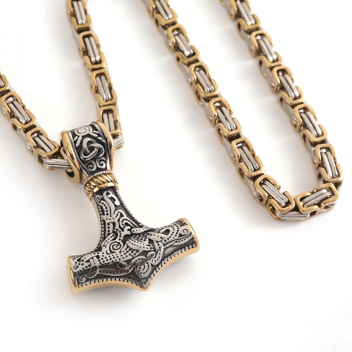 Giant Mjolnir Necklace US$9/PC-NORSECOLLECTION- Viking Jewelry,Viking Necklace,Viking Bracelet,Viking Rings,Viking Mugs,Viking Accessories,Viking Crafts