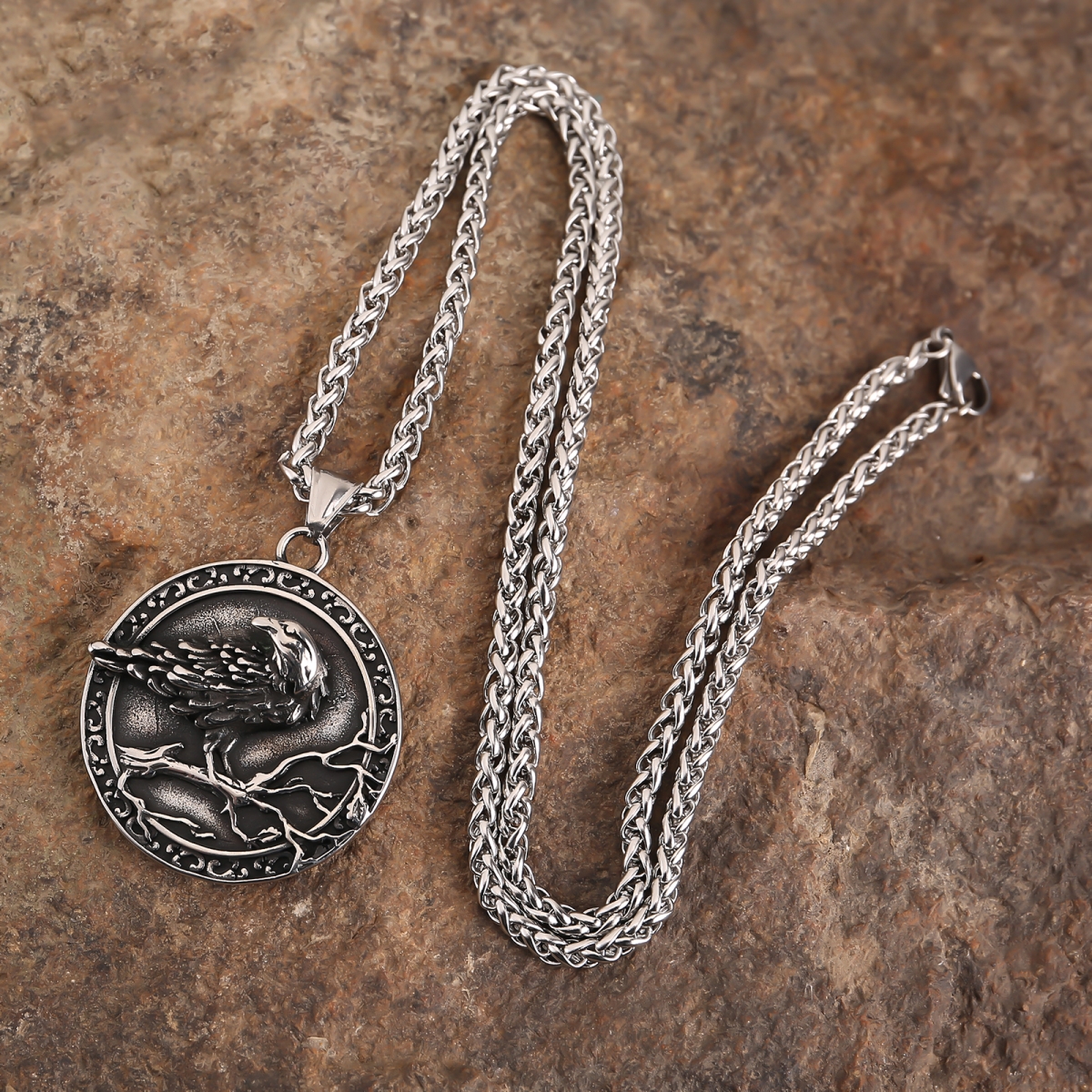 Viking necklace raven for women-NORSECOLLECTION- Viking Jewelry,Viking Necklace,Viking Bracelet,Viking Rings,Viking Mugs,Viking Accessories,Viking Crafts