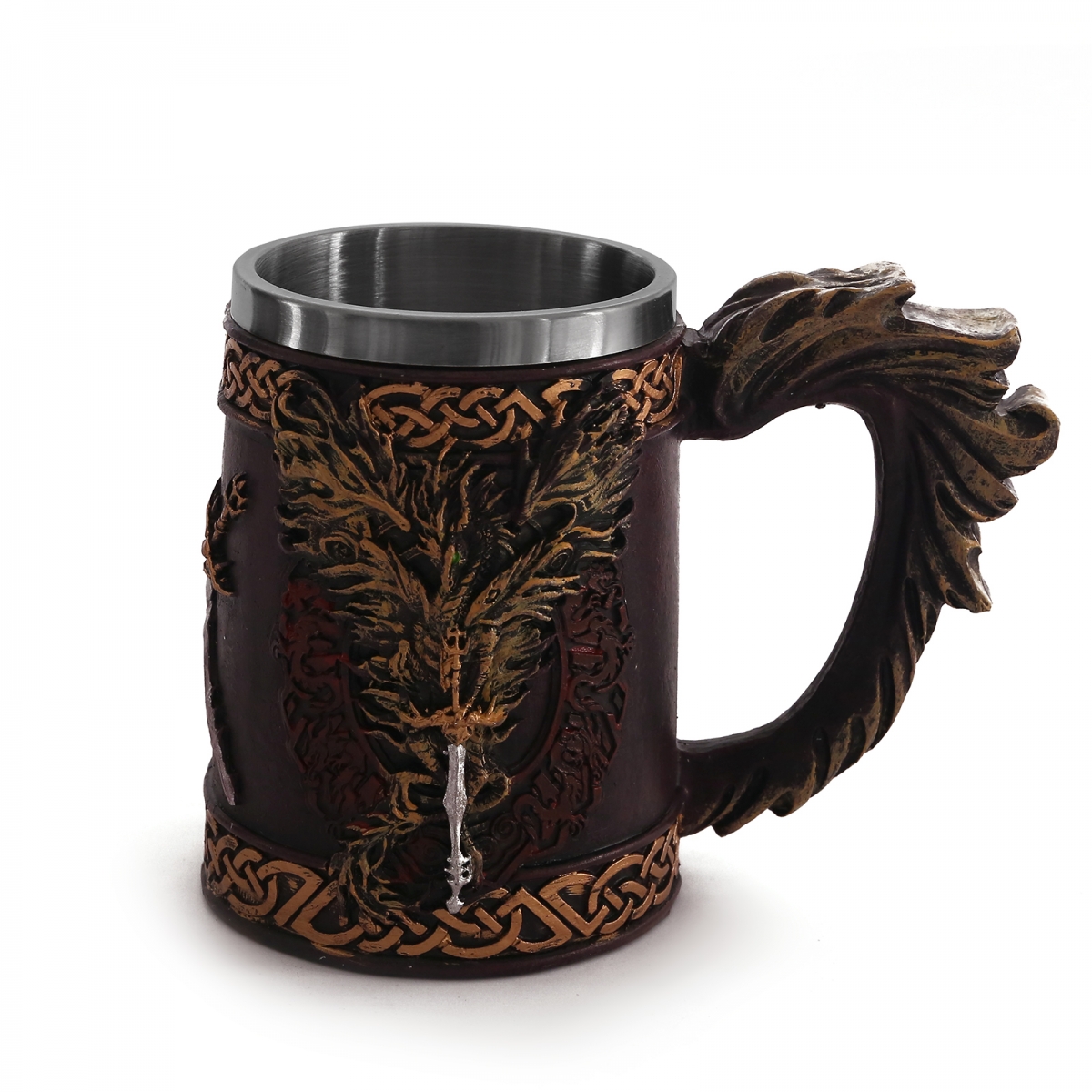 Nidhogg Dragon Mug US$7.5/PC-NORSECOLLECTION- Viking Jewelry,Viking Necklace,Viking Bracelet,Viking Rings,Viking Mugs,Viking Accessories,Viking Crafts