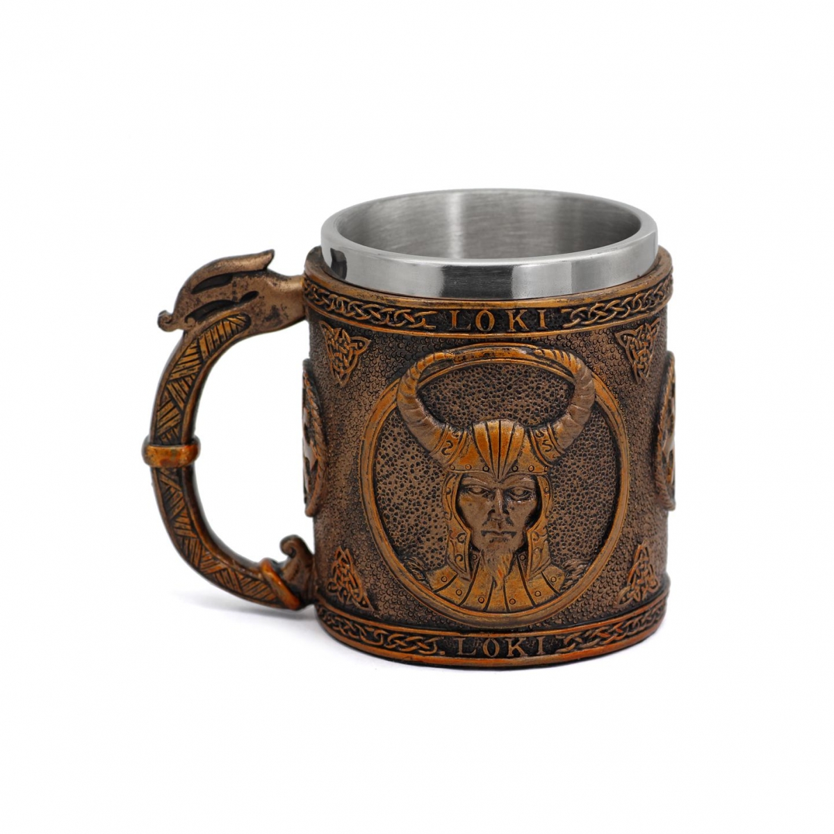 Loki Mug US$5.2/PC-NORSECOLLECTION- Viking Jewelry,Viking Necklace,Viking Bracelet,Viking Rings,Viking Mugs,Viking Accessories,Viking Crafts