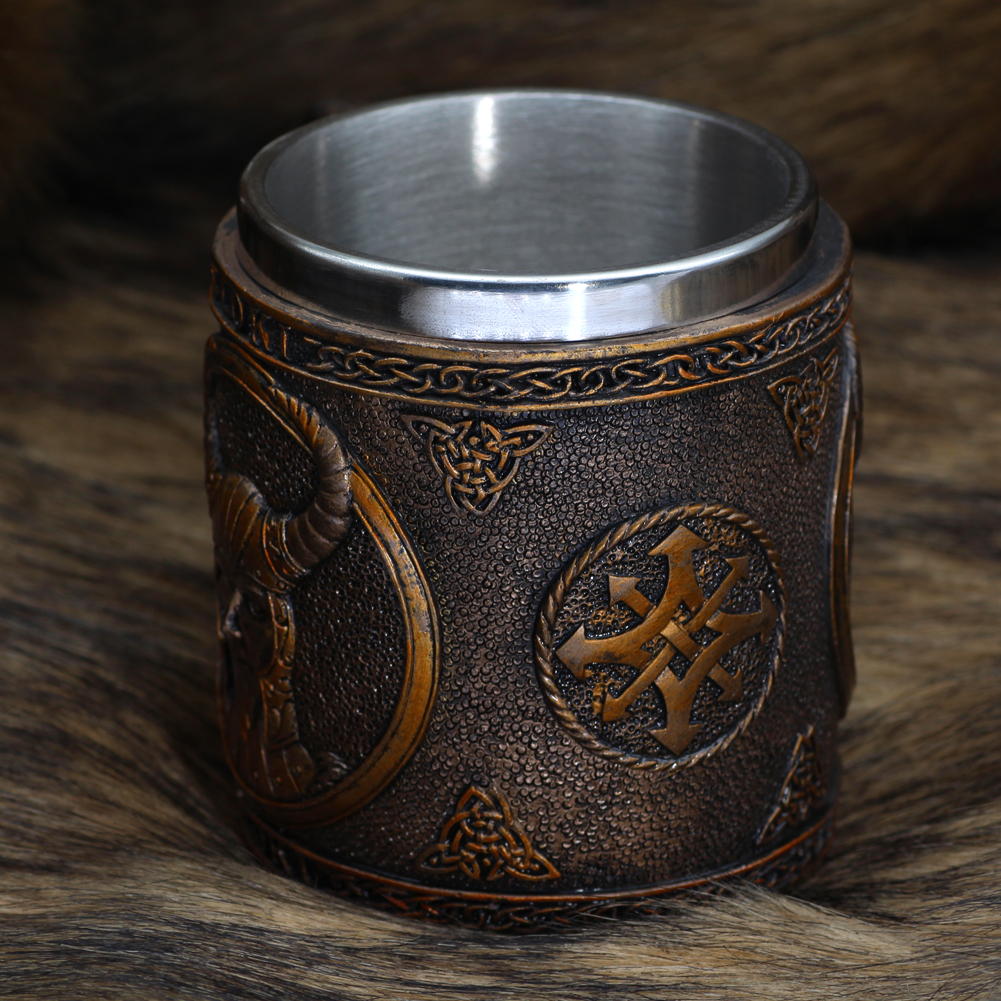 Loki Mug US$5.2/PC-NORSECOLLECTION- Viking Jewelry,Viking Necklace,Viking Bracelet,Viking Rings,Viking Mugs,Viking Accessories,Viking Crafts