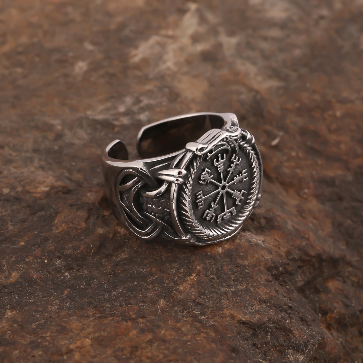 Vegvisir Ring US$3.2/PC-NORSECOLLECTION- Viking Jewelry,Viking Necklace,Viking Bracelet,Viking Rings,Viking Mugs,Viking Accessories,Viking Crafts