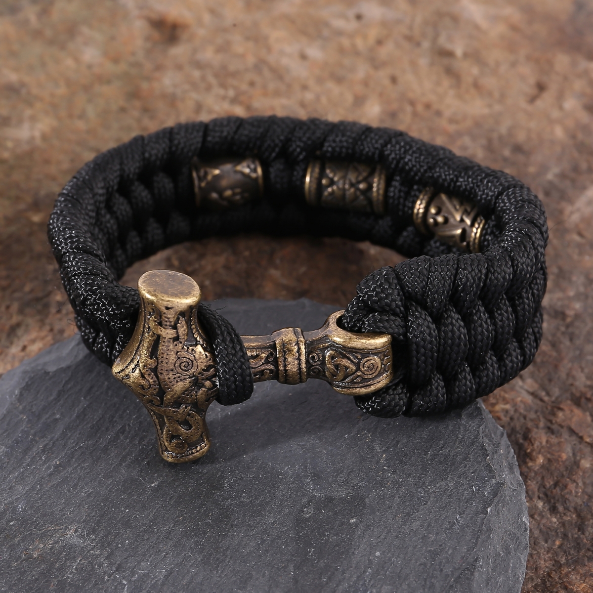 Bracciale Mjolnir US $ 9/PC-NORSECOLLECTION- Gioielli vichinghi, collana vichinga, braccialetto vichingo, anelli vichinghi, tazze vichinghe, accessori vichinghi, artigianato vichingo