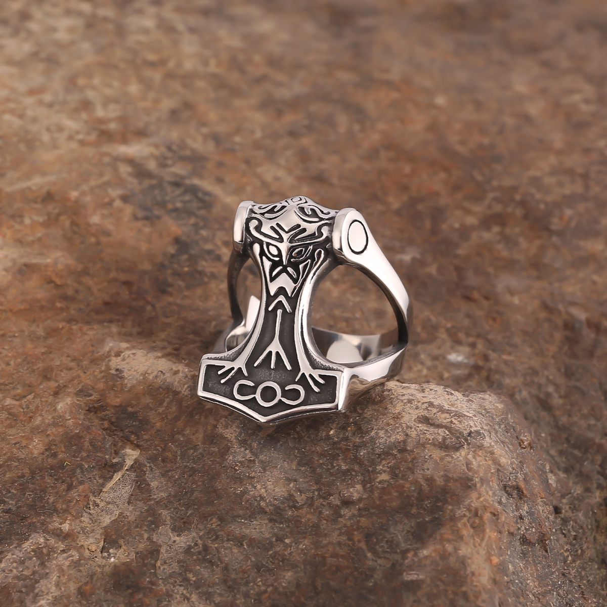Mjolnir Ring US$2.9/PC-NORSECOLLECTION- Viking Jewelry,Viking Necklace,Viking Bracelet,Viking Rings,Viking Mugs,Viking Accessories,Viking Crafts