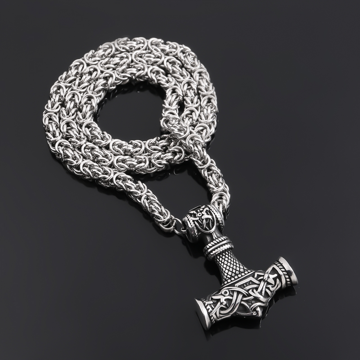 Giant Mjolnir Necklace US$8/PC-NORSECOLLECTION- Viking Jewelry,Viking Necklace,Viking Bracelet,Viking Rings,Viking Mugs,Viking Accessories,Viking Crafts