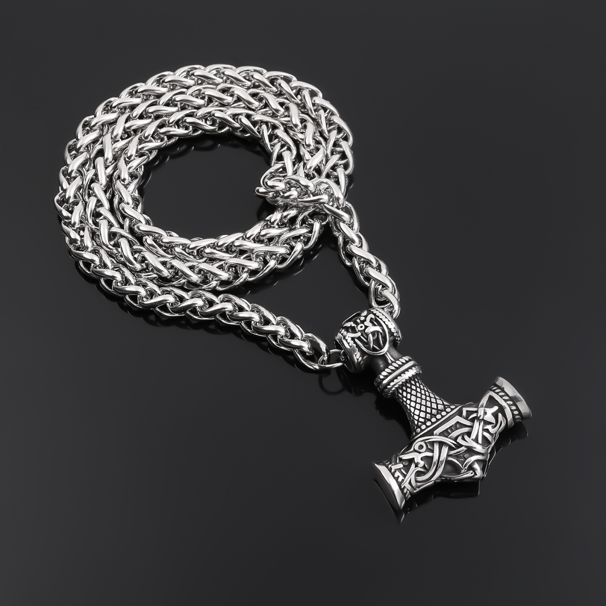 Giant Mjolnir Necklace US$5.6/PC-NORSECOLLECTION- Viking Jewelry,Viking Necklace,Viking Bracelet,Viking Rings,Viking Mugs,Viking Accessories,Viking Crafts