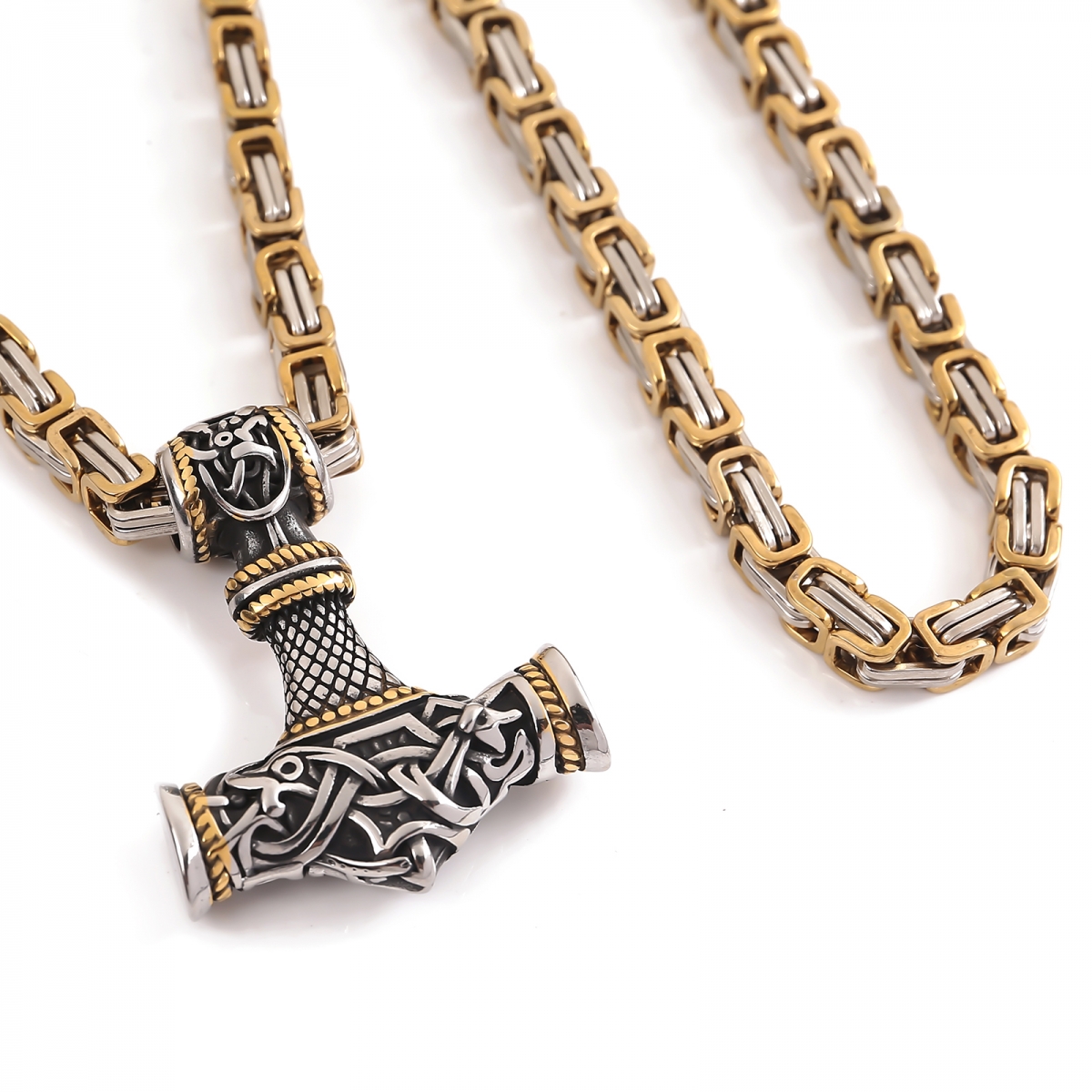 Giant Mjolnir Necklace US$9/PC-NORSECOLLECTION- Viking Jewelry,Viking Necklace,Viking Bracelet,Viking Rings,Viking Mugs,Viking Accessories,Viking Crafts