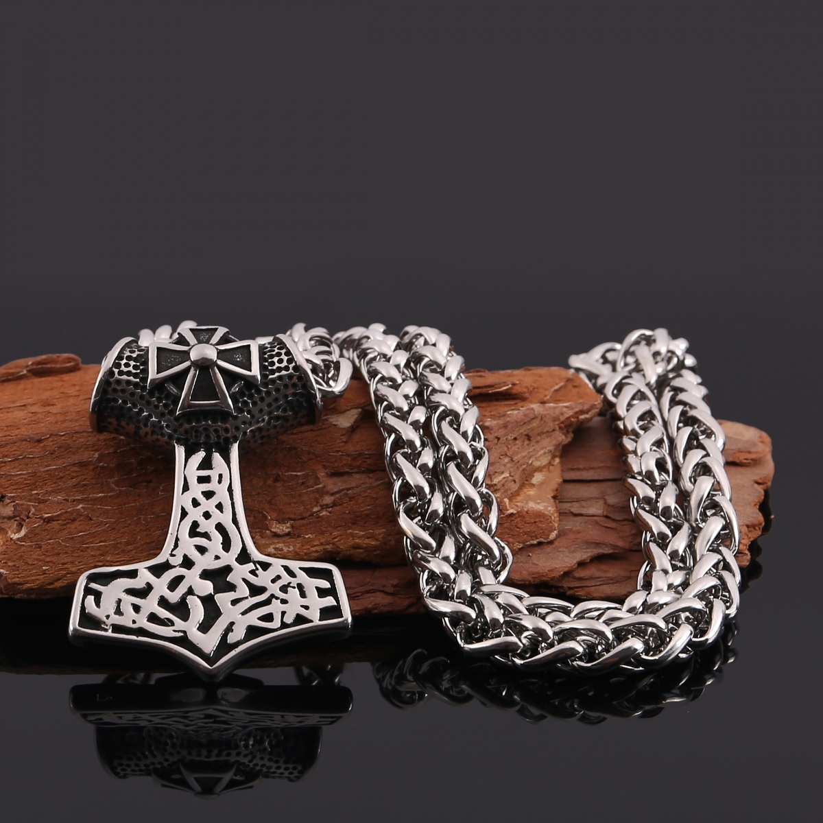 Giant Mjolnir Necklace US$4.6/PC-NORSECOLLECTION- Viking Jewelry,Viking Necklace,Viking Bracelet,Viking Rings,Viking Mugs,Viking Accessories,Viking Crafts