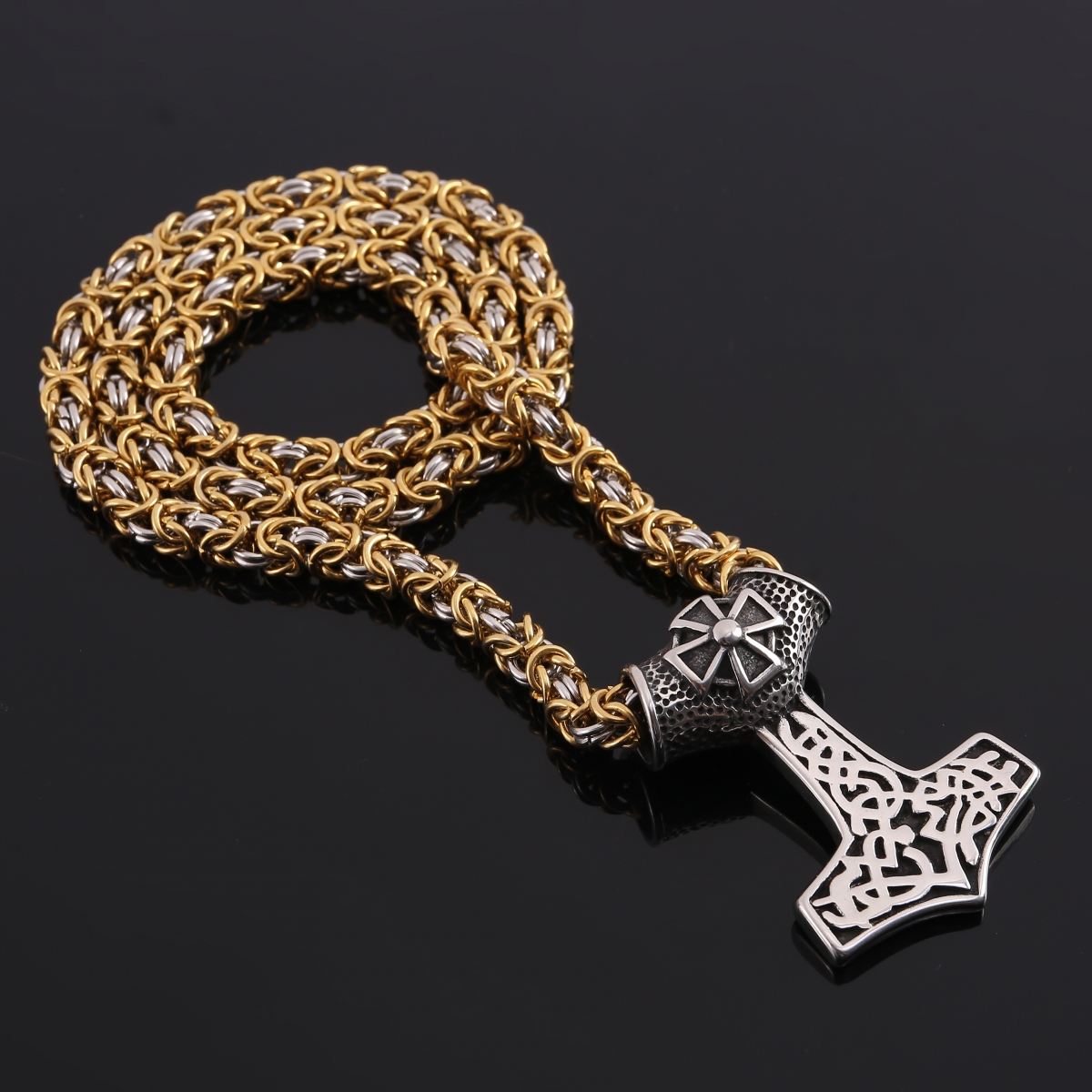 Giant Mjolnir Necklace US$11/PC-NORSECOLLECTION- Viking Jewelry,Viking Necklace,Viking Bracelet,Viking Rings,Viking Mugs,Viking Accessories,Viking Crafts
