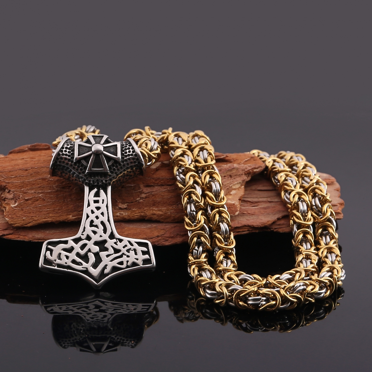 Giant Mjolnir Necklace US$11/PC-NORSECOLLECTION- Viking Jewelry,Viking Necklace,Viking Bracelet,Viking Rings,Viking Mugs,Viking Accessories,Viking Crafts