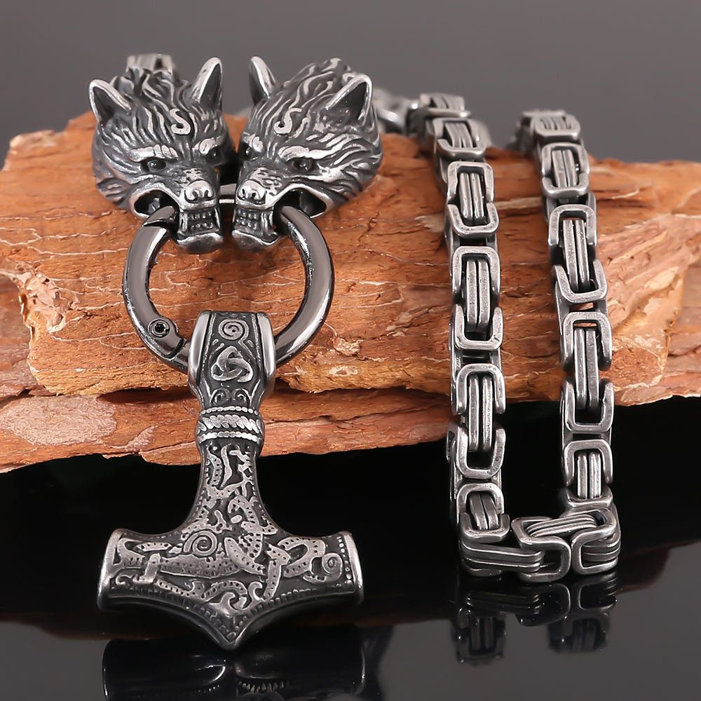 Mjolnir Necklace US$12/PC-NORSECOLLECTION- Viking Jewelry,Viking Necklace,Viking Bracelet,Viking Rings,Viking Mugs,Viking Accessories,Viking Crafts