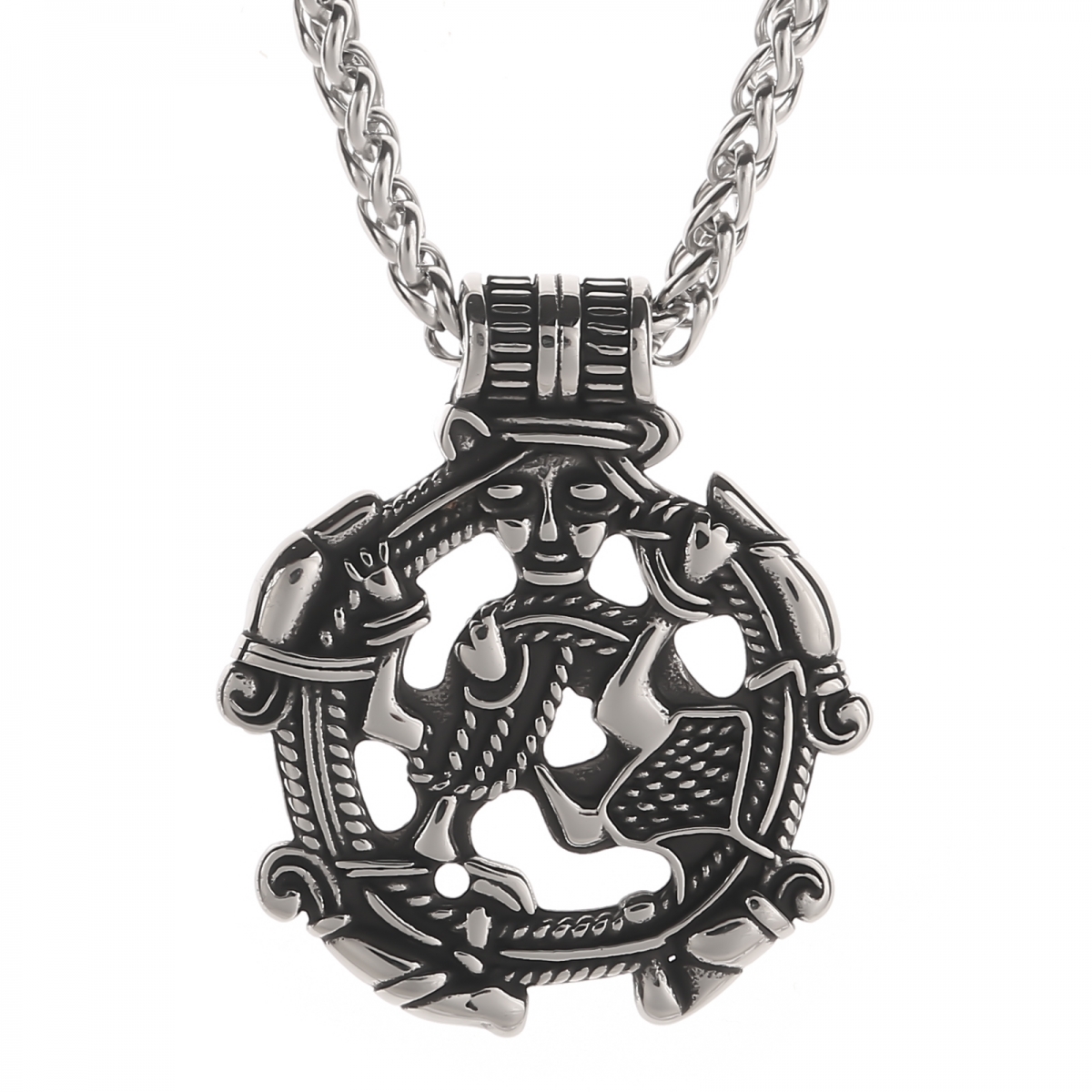 Loki Necklace US$2.9/PC-NORSECOLLECTION- Viking Jewelry,Viking Necklace,Viking Bracelet,Viking Rings,Viking Mugs,Viking Accessories,Viking Crafts