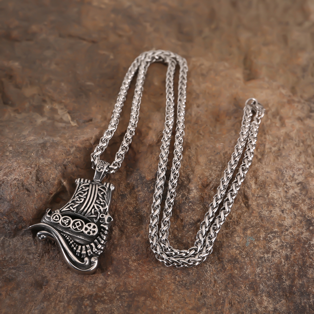 Drakkar Longship Necklace US$2.9/PC-NORSECOLLECTION- Viking Jewelry,Viking Necklace,Viking Bracelet,Viking Rings,Viking Mugs,Viking Accessories,Viking Crafts