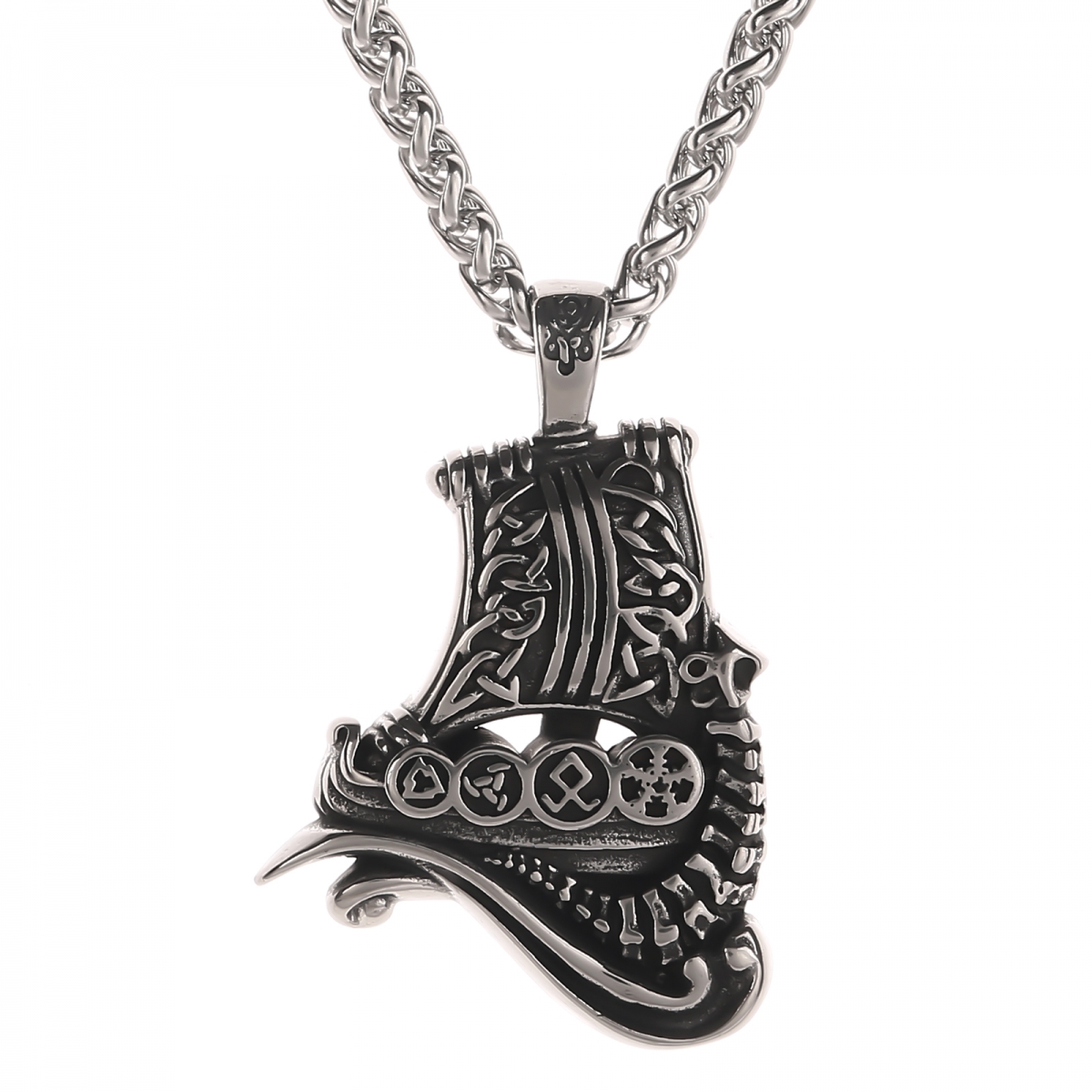 Drakkar Longship Necklace US$2.9/PC-NORSECOLLECTION- Viking Jewelry,Viking Necklace,Viking Bracelet,Viking Rings,Viking Mugs,Viking Accessories,Viking Crafts
