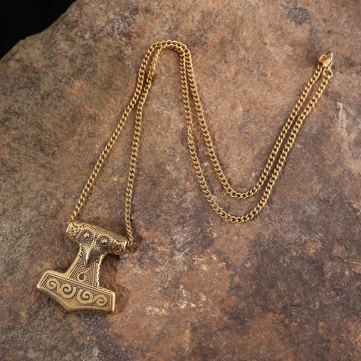 Viking pendant gold-NORSECOLLECTION- Viking Jewelry,Viking Necklace,Viking Bracelet,Viking Rings,Viking Mugs,Viking Accessories,Viking Crafts