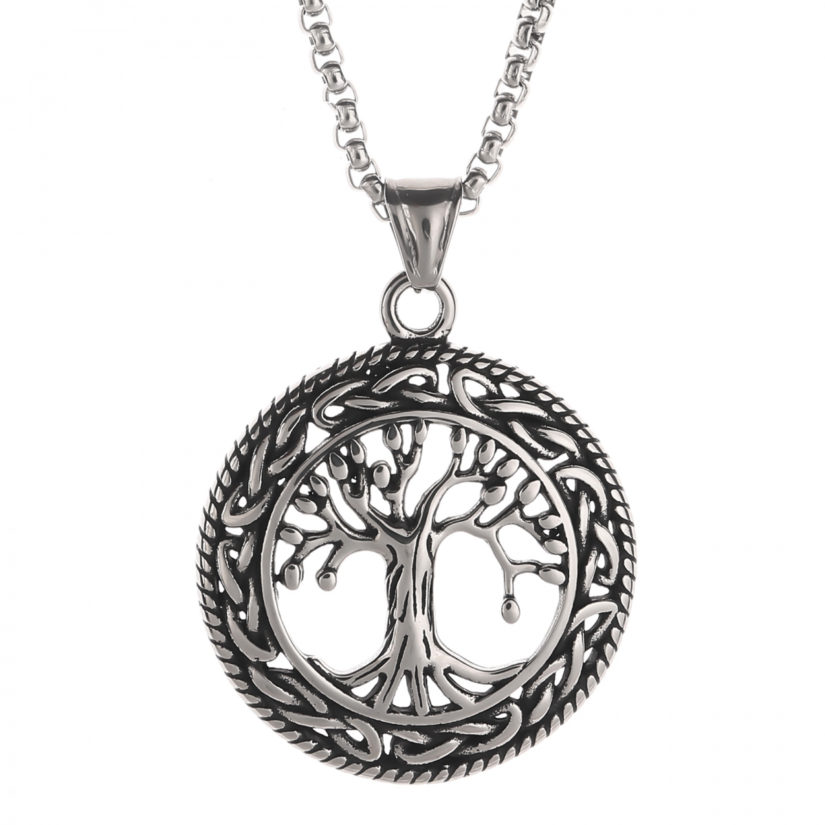 Yggdrasill Necklace US$2.9/PC-NORSECOLLECTION- Viking Jewelry,Viking Necklace,Viking Bracelet,Viking Rings,Viking Mugs,Viking Accessories,Viking Crafts