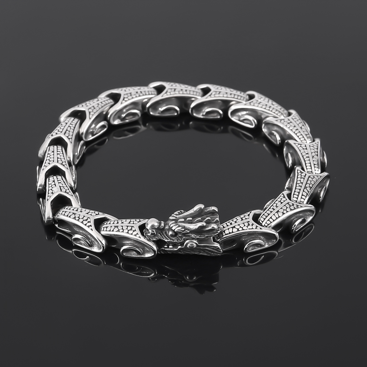 Fafnir Dragon Bracelet US$7/PC-NORSECOLLECTION- Viking Jewelry,Viking Necklace,Viking Bracelet,Viking Rings,Viking Mugs,Viking Accessories,Viking Crafts