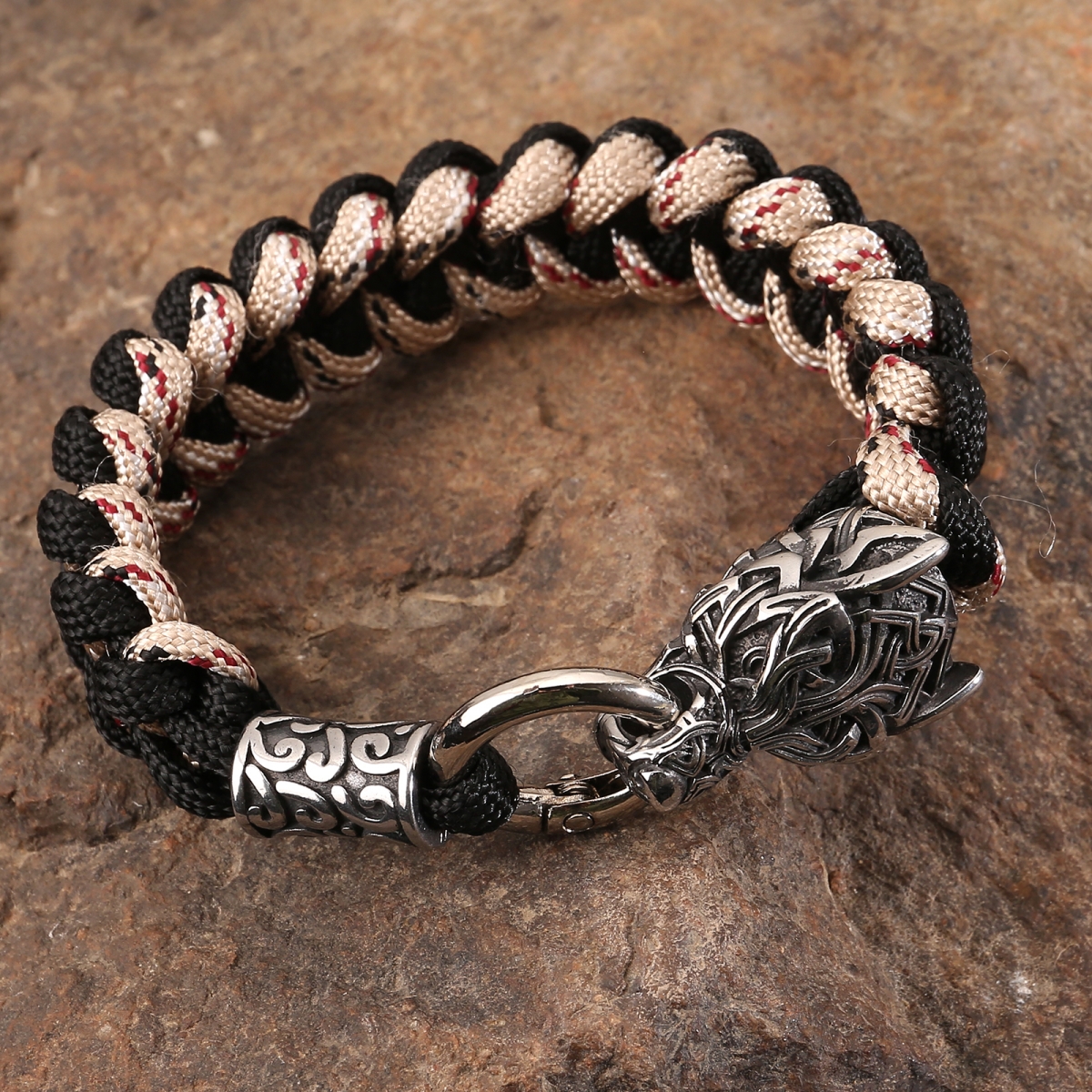 Fenrir Wolf Bracelet US$4.2/PC-NORSECOLLECTION- Viking Jewelry,Viking Necklace,Viking Bracelet,Viking Rings,Viking Mugs,Viking Accessories,Viking Crafts