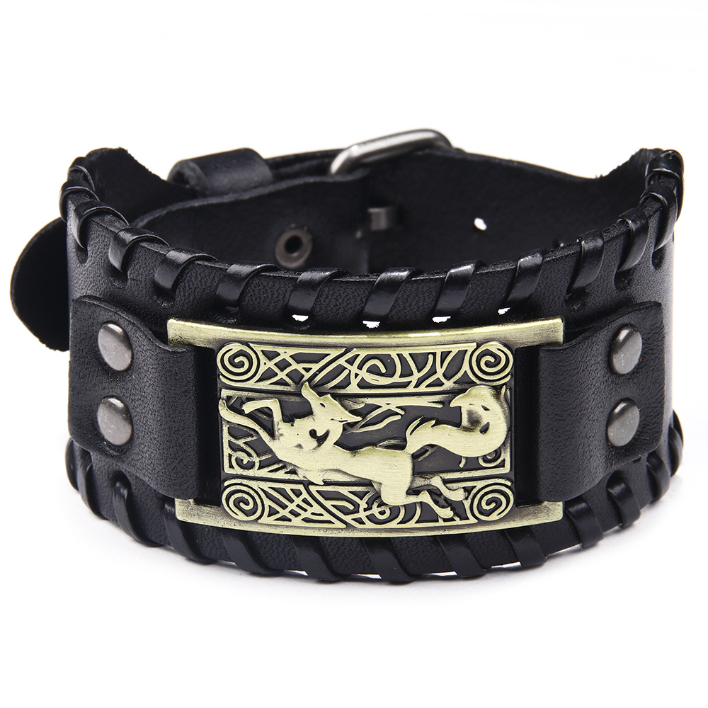 Sleipnir Wristband US$2.2/PC-NORSECOLLECTION- Viking Jewelry,Viking Necklace,Viking Bracelet,Viking Rings,Viking Mugs,Viking Accessories,Viking Crafts