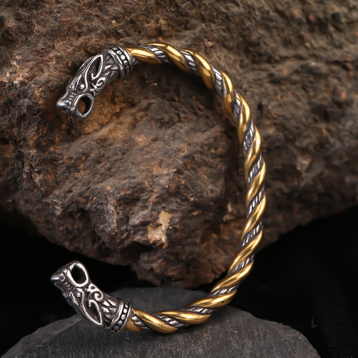 Wolf Wristband US$5.5/PC-NORSECOLLECTION- Viking Jewelry,Viking Necklace,Viking Bracelet,Viking Rings,Viking Mugs,Viking Accessories,Viking Crafts