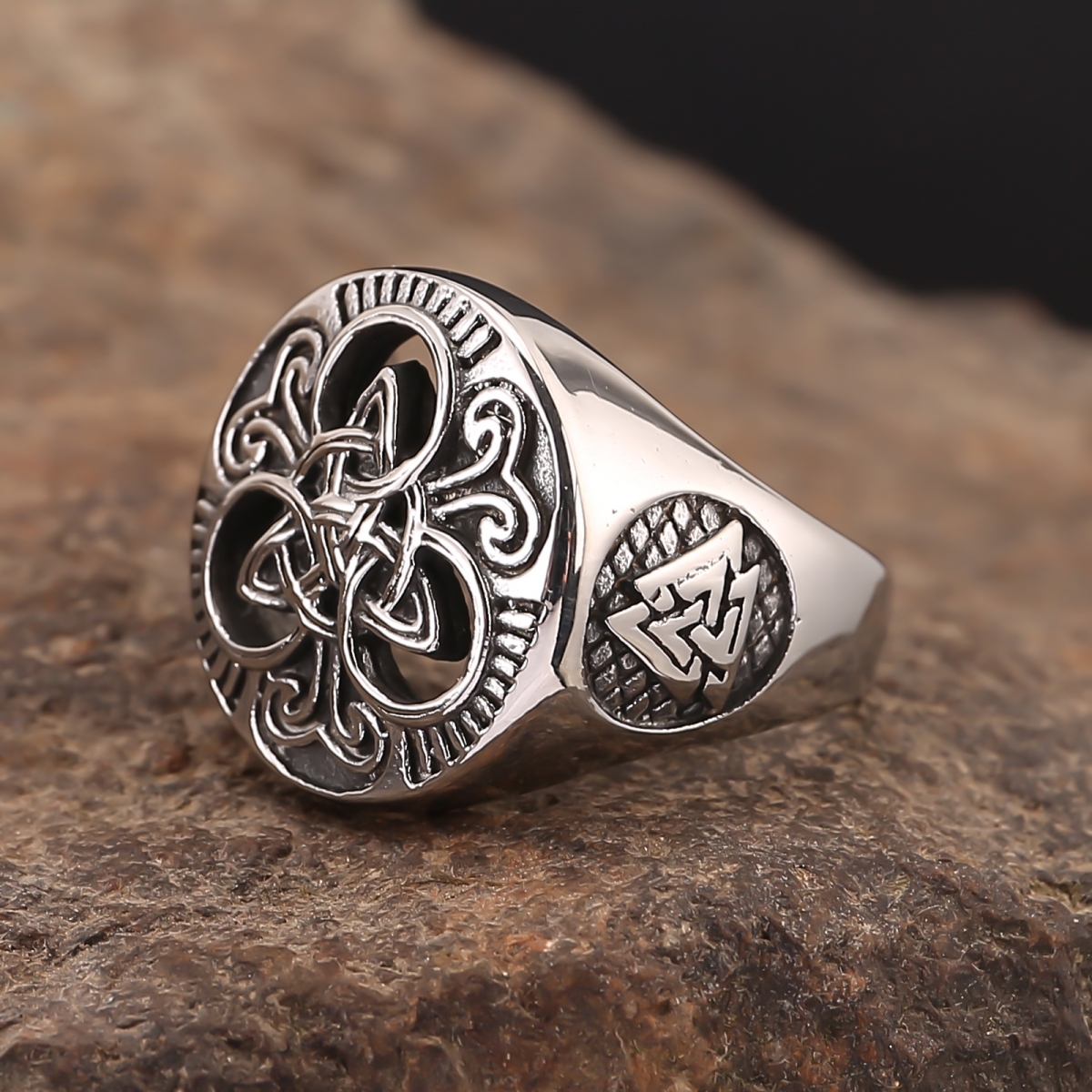 Valknut Ring US$2.9/PC-NORSECOLLECTION- Viking Jewelry,Viking Necklace,Viking Bracelet,Viking Rings,Viking Mugs,Viking Accessories,Viking Crafts