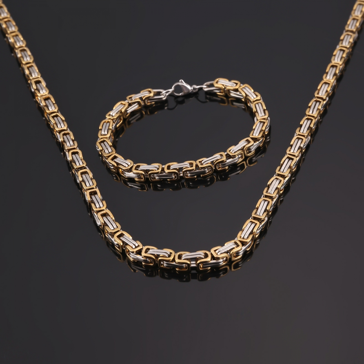 Byzantium King Chain Necklace US$4.3/PC-NORSECOLLECTION- Viking Jewelry,Viking Necklace,Viking Bracelet,Viking Rings,Viking Mugs,Viking Accessories,Viking Crafts