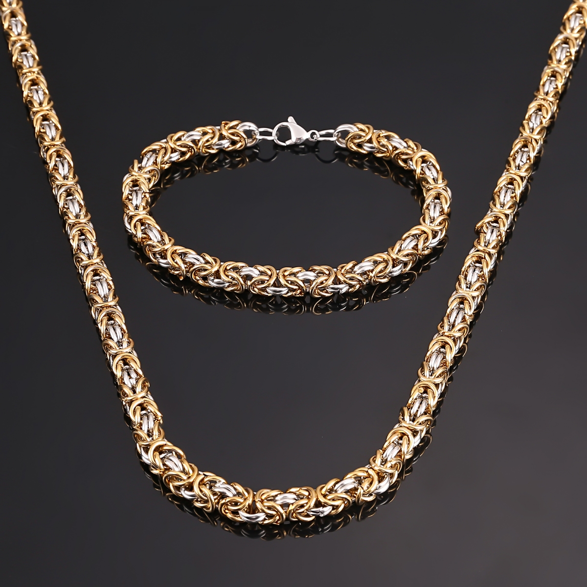 Byzantium King Chain Necklace US$7.5/PC-NORSECOLLECTION- Viking Jewelry,Viking Necklace,Viking Bracelet,Viking Rings,Viking Mugs,Viking Accessories,Viking Crafts