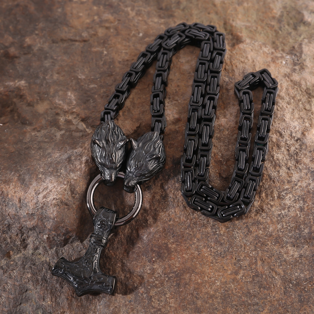 viking necklace odin wolf-NORSECOLLECTION- Viking Jewelry,Viking Necklace,Viking Bracelet,Viking Rings,Viking Mugs,Viking Accessories,Viking Crafts