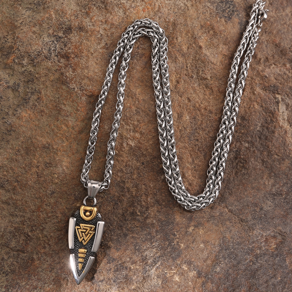 Arrowhead Necklace US$3.5/PC-NORSECOLLECTION- Viking Jewelry,Viking Necklace,Viking Bracelet,Viking Rings,Viking Mugs,Viking Accessories,Viking Crafts