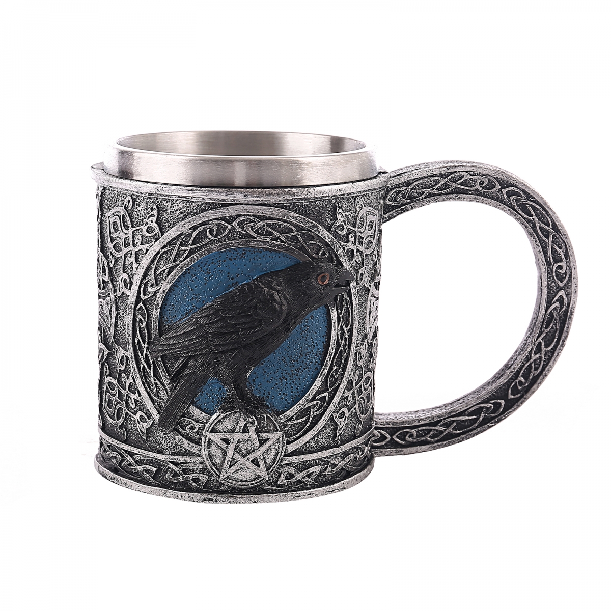 Viking coffee travel mug-NORSECOLLECTION- Viking Jewelry,Viking Necklace,Viking Bracelet,Viking Rings,Viking Mugs,Viking Accessories,Viking Crafts