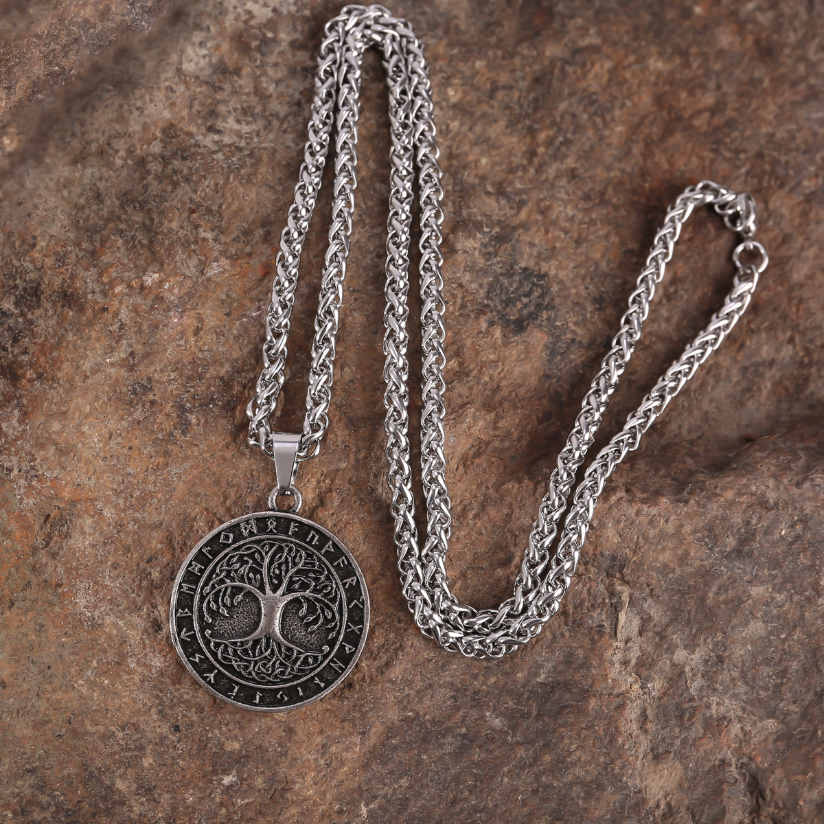 Yggdrasill Necklace US$2.9/PC-NORSECOLLECTION- Viking Jewelry,Viking Necklace,Viking Bracelet,Viking Rings,Viking Mugs,Viking Accessories,Viking Crafts