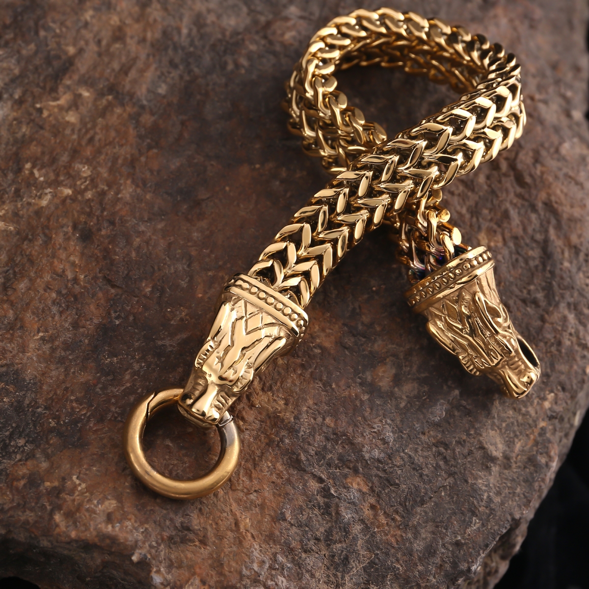 Wolf Bracelet US$9/PC-NORSECOLLECTION- Viking Jewelry,Viking Necklace,Viking Bracelet,Viking Rings,Viking Mugs,Viking Accessories,Viking Crafts