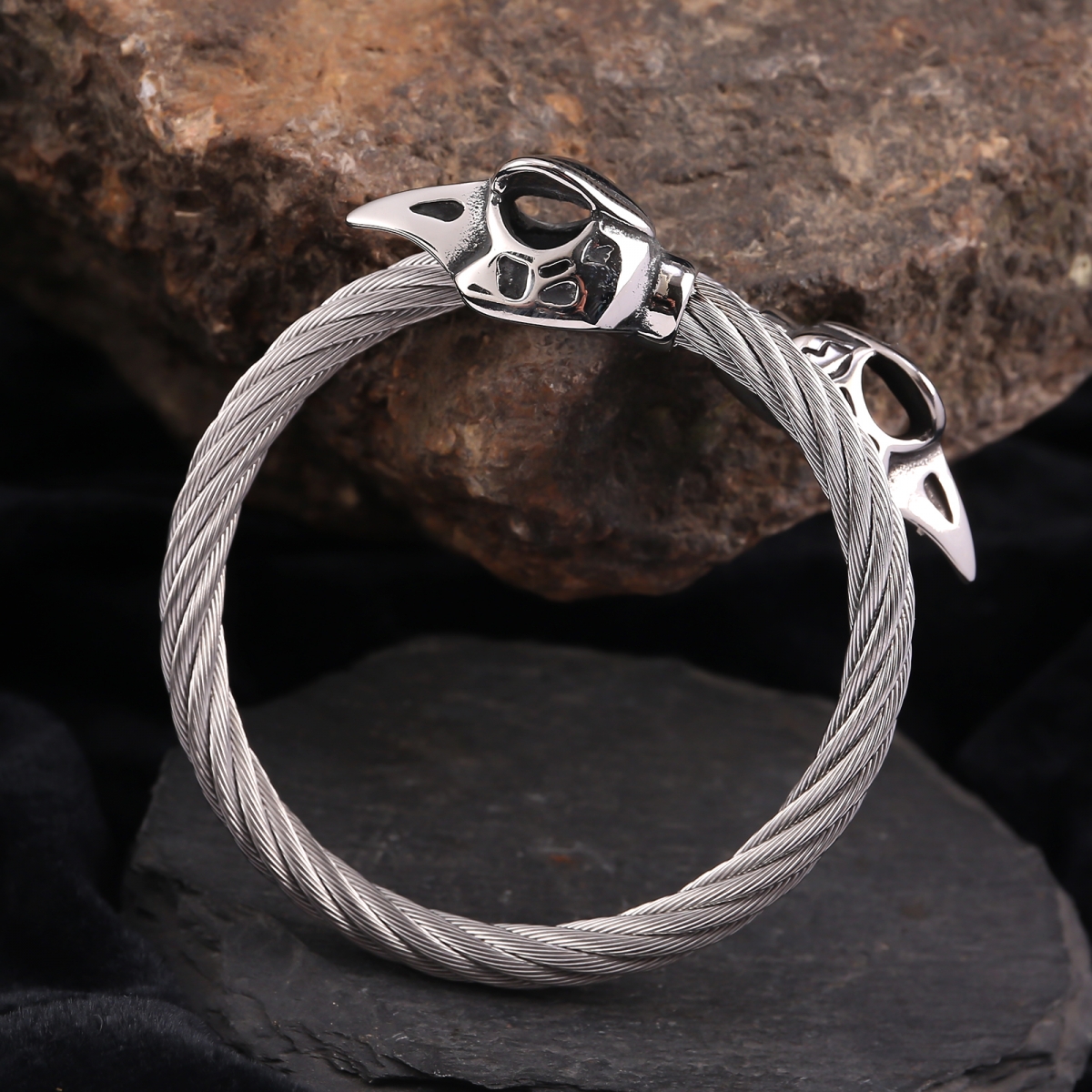 Raven Bracelet US$3.5/PC-NORSECOLLECTION- Viking Jewelry,Viking Necklace,Viking Bracelet,Viking Rings,Viking Mugs,Viking Accessories,Viking Crafts
