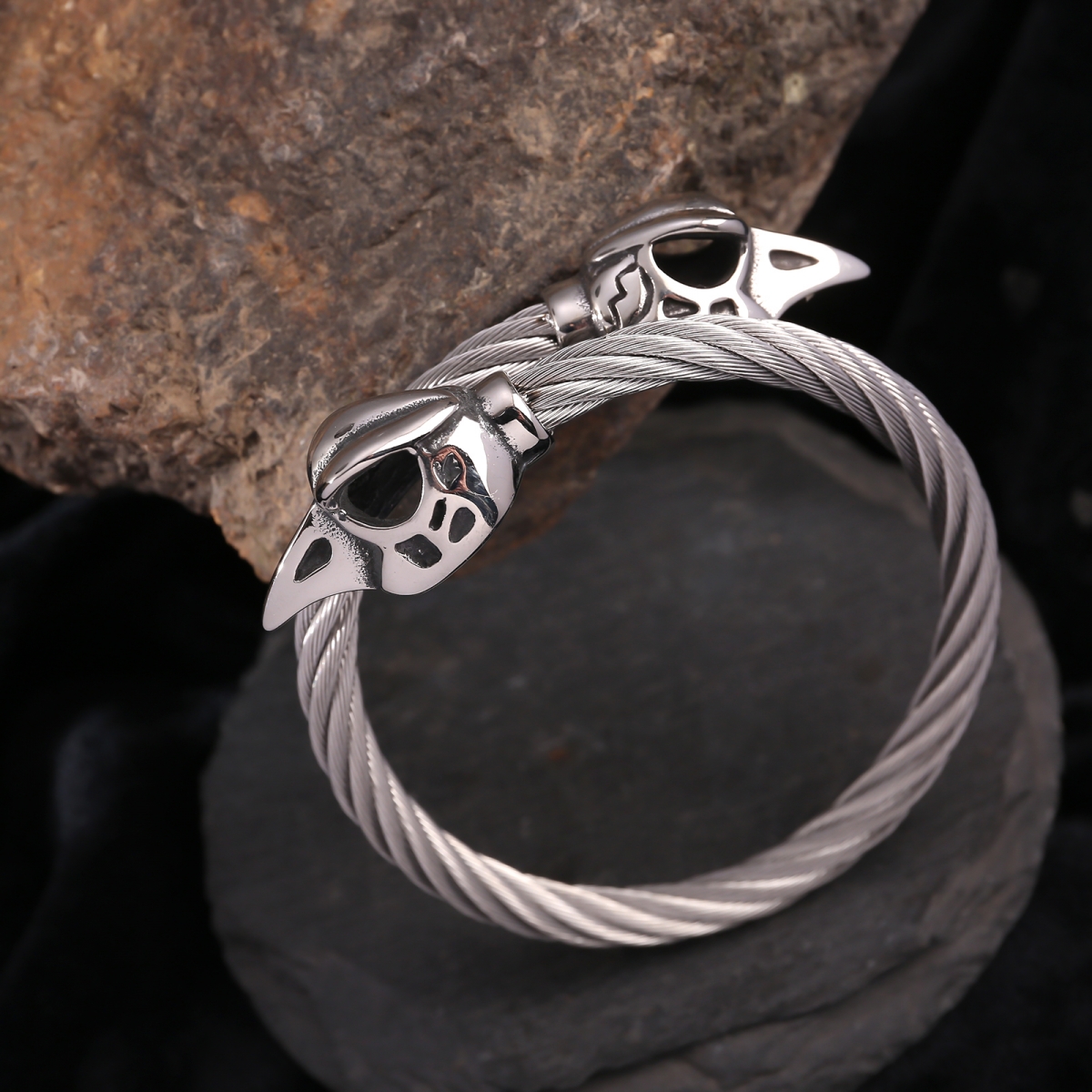 Raven Bracelet US$3.5/PC-NORSECOLLECTION- Viking Jewelry,Viking Necklace,Viking Bracelet,Viking Rings,Viking Mugs,Viking Accessories,Viking Crafts