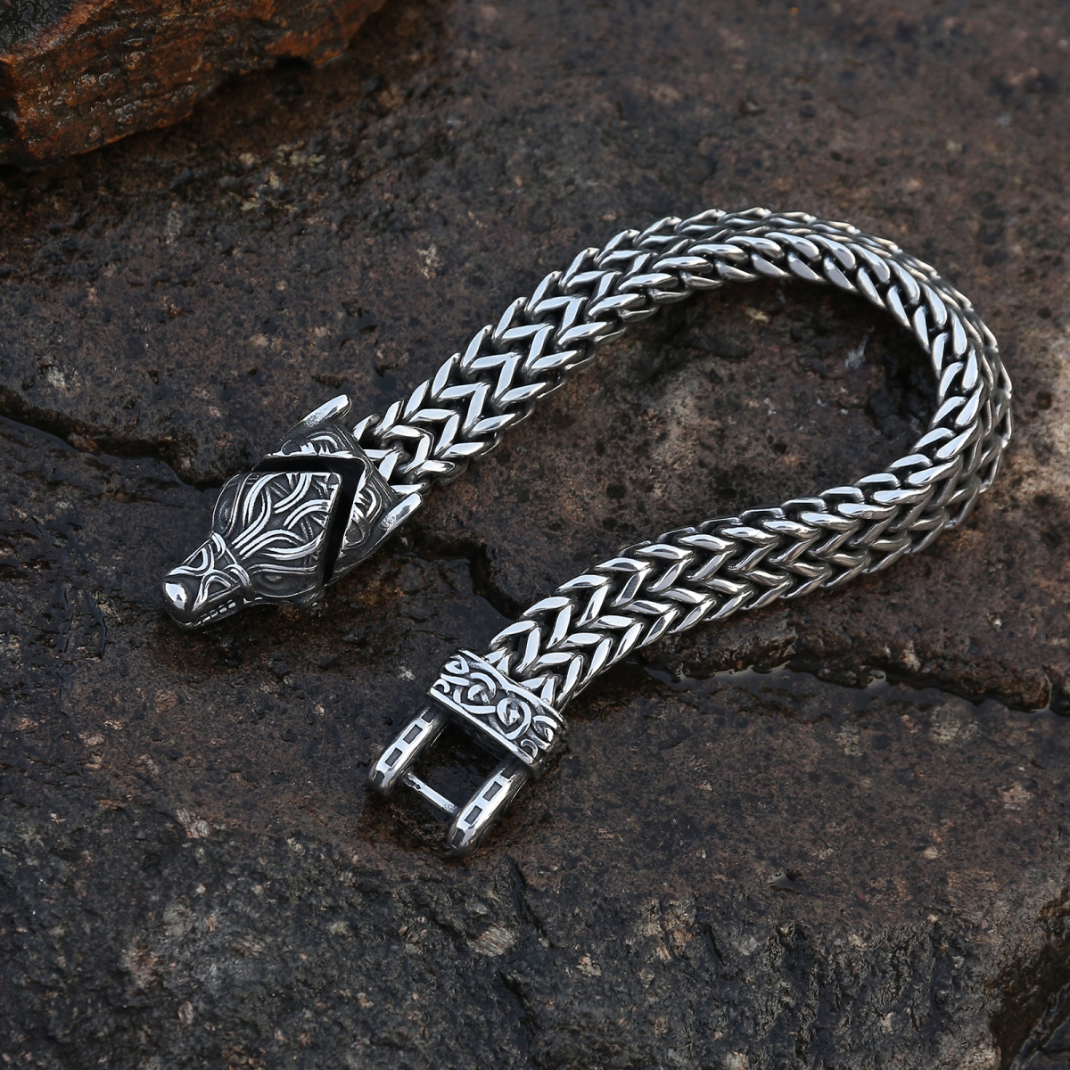 Wolf Bracelet US$8/PC-NORSECOLLECTION- Viking Jewelry,Viking Necklace,Viking Bracelet,Viking Rings,Viking Mugs,Viking Accessories,Viking Crafts