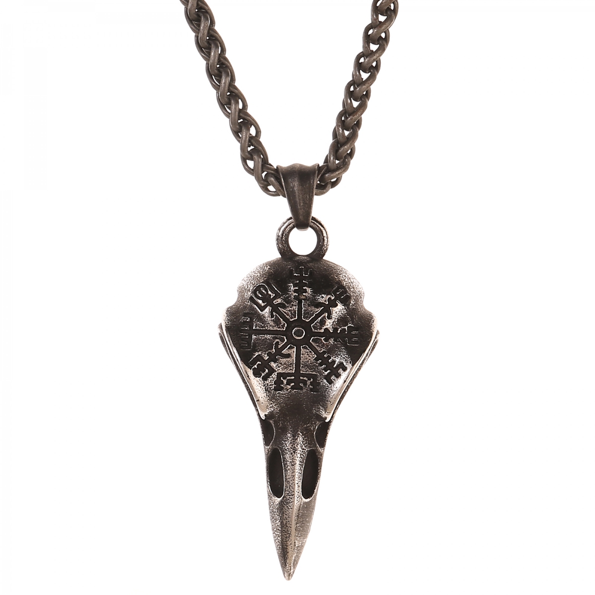 Raven Necklace US$3.8/PC-NORSECOLLECTION- Viking Jewelry,Viking Necklace,Viking Bracelet,Viking Rings,Viking Mugs,Viking Accessories,Viking Crafts