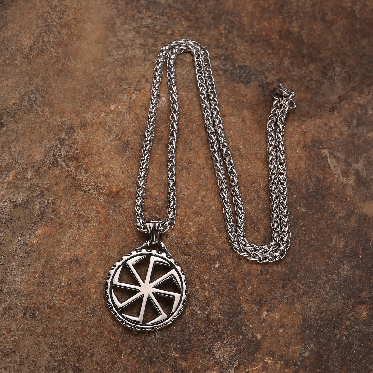 Kolovrat Necklace US$2.9/PC-NORSECOLLECTION- Viking Jewelry,Viking Necklace,Viking Bracelet,Viking Rings,Viking Mugs,Viking Accessories,Viking Crafts