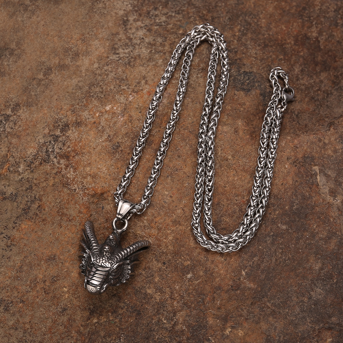 Dragon Necklace US$2.9/PC-NORSECOLLECTION- Viking Jewelry,Viking Necklace,Viking Bracelet,Viking Rings,Viking Mugs,Viking Accessories,Viking Crafts