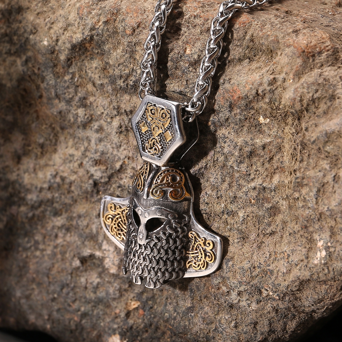 Mask Necklace US$3.2/PC-NORSECOLLECTION- Viking Jewelry,Viking Necklace,Viking Bracelet,Viking Rings,Viking Mugs,Viking Accessories,Viking Crafts