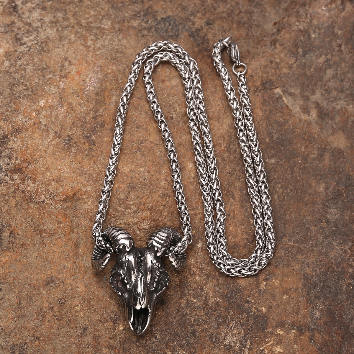 Skull Necklace US$2.9/pc-NORSECOLLECTION- Viking Jewelry,Viking Necklace,Viking Bracelet,Viking Rings,Viking Mugs,Viking Accessories,Viking Crafts