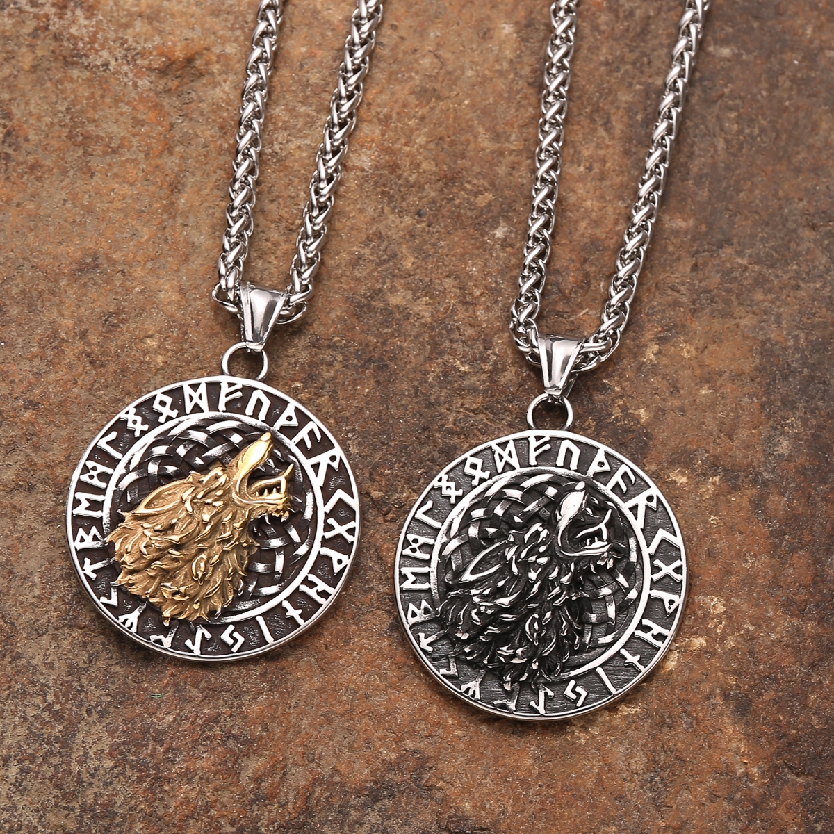 Fenrir Necklace US$2.9/PC-NORSECOLLECTION- Viking Jewelry,Viking Necklace,Viking Bracelet,Viking Rings,Viking Mugs,Viking Accessories,Viking Crafts