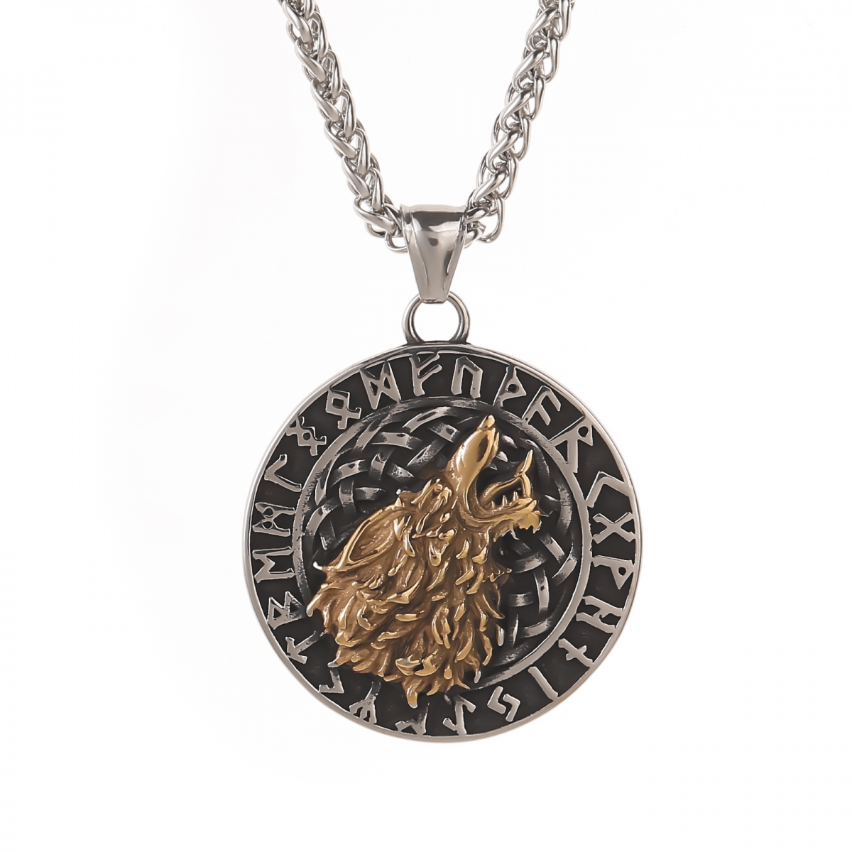 Fenrir Necklace US$3.2/PC-NORSECOLLECTION- Viking Jewelry,Viking Necklace,Viking Bracelet,Viking Rings,Viking Mugs,Viking Accessories,Viking Crafts