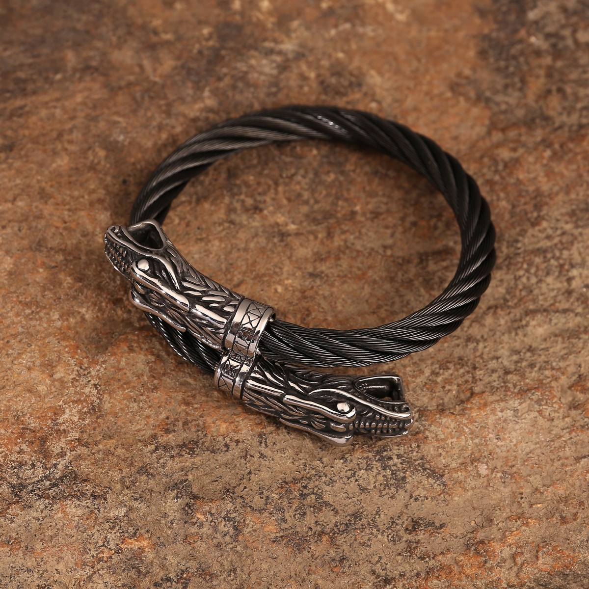 Wolf Bracelet US$4/PC-NORSECOLLECTION- Viking Jewelry,Viking Necklace,Viking Bracelet,Viking Rings,Viking Mugs,Viking Accessories,Viking Crafts
