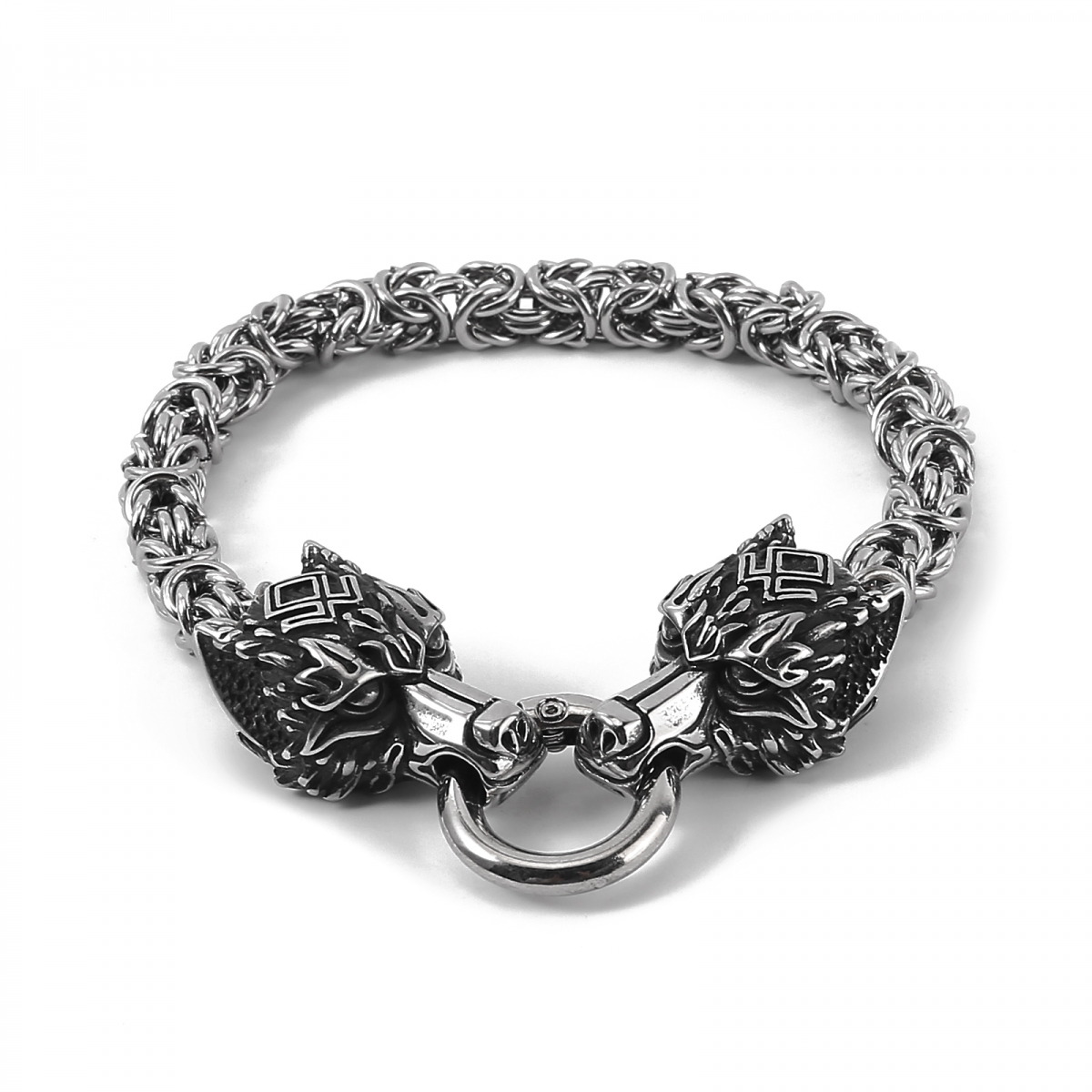 Wolf Bracelet US$4/PC-NORSECOLLECTION- Viking Jewelry,Viking Necklace,Viking Bracelet,Viking Rings,Viking Mugs,Viking Accessories,Viking Crafts