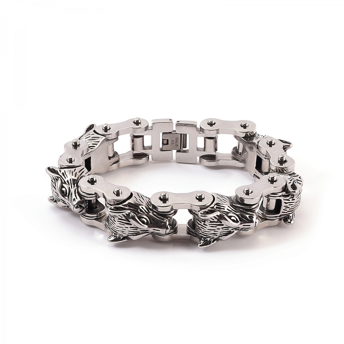 Wolf Chain Bracelet US$12/PC-NORSECOLLECTION- Viking Jewelry,Viking Necklace,Viking Bracelet,Viking Rings,Viking Mugs,Viking Accessories,Viking Crafts