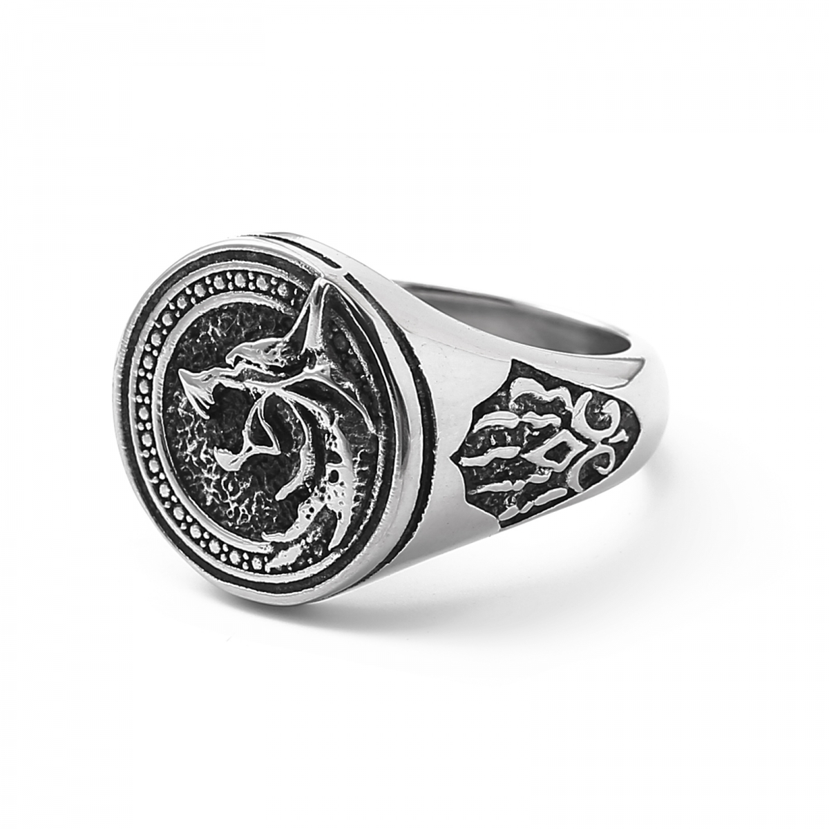 Fenrir Wolf Ring US$3/PC-NORSECOLLECTION- Viking Jewelry,Viking Necklace,Viking Bracelet,Viking Rings,Viking Mugs,Viking Accessories,Viking Crafts