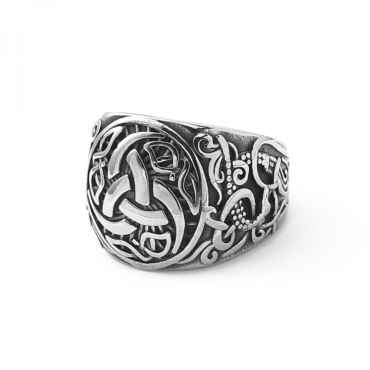 Triple Horn Ring US$2.9/PC-NORSECOLLECTION- Viking Jewelry,Viking Necklace,Viking Bracelet,Viking Rings,Viking Mugs,Viking Accessories,Viking Crafts