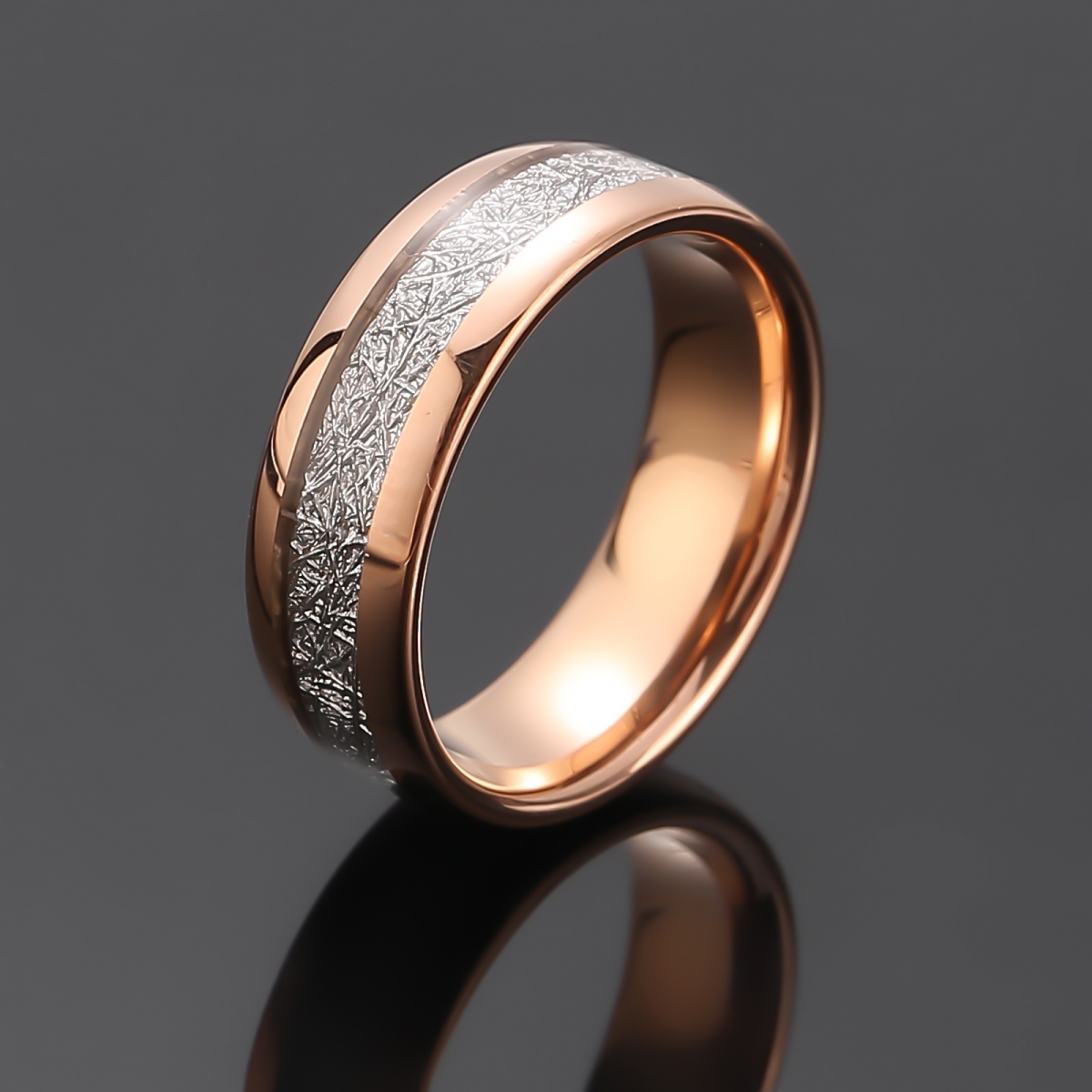 Tungsten Carbide Rose Gold Ring US$5.2/PC-NORSECOLLECTION- Viking Jewelry,Viking Necklace,Viking Bracelet,Viking Rings,Viking Mugs,Viking Accessories,Viking Crafts