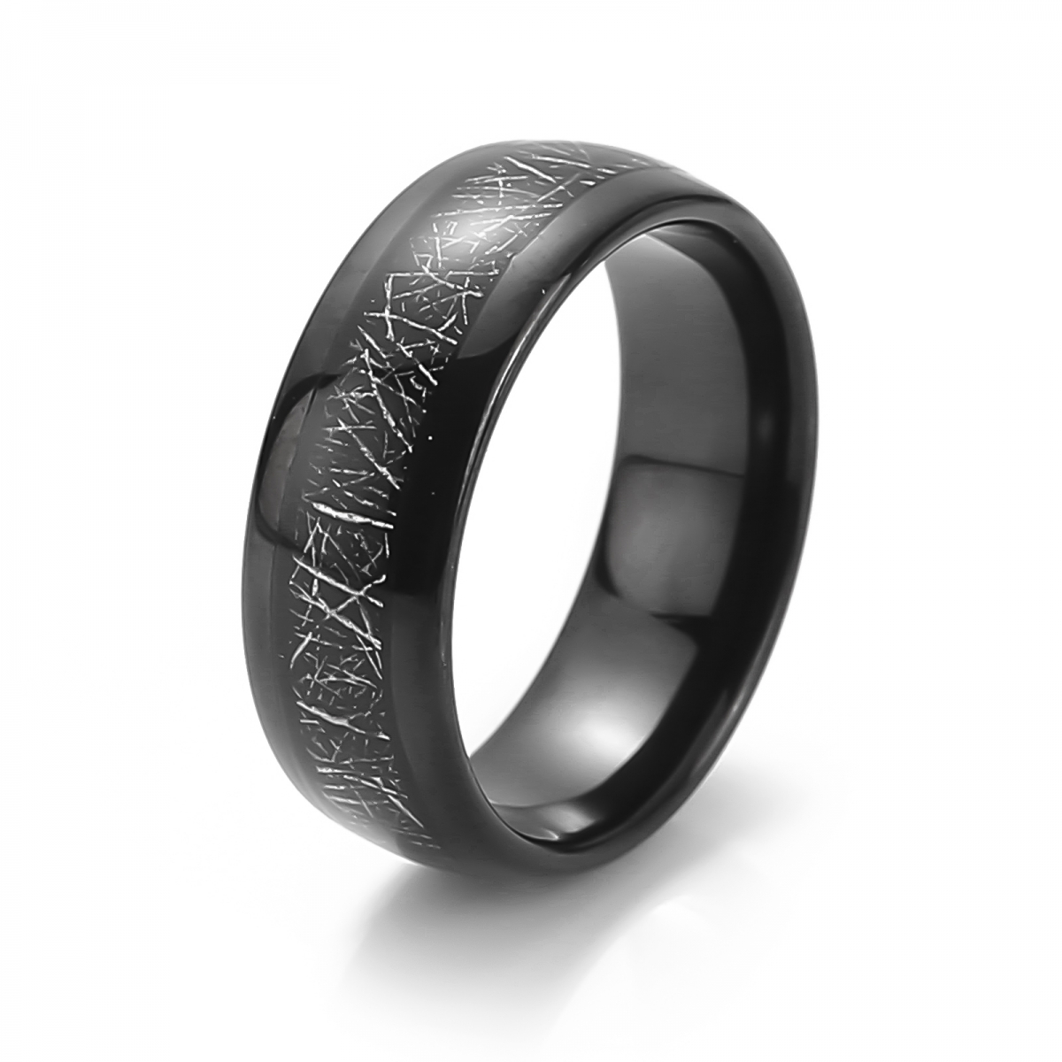 Tungsten Carbide Black Ring US$5.2/PC-NORSECOLLECTION- Viking Jewelry,Viking Necklace,Viking Bracelet,Viking Rings,Viking Mugs,Viking Accessories,Viking Crafts